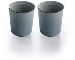 Keltum Keramische Mokkenset – 250 ml – Smokey Blue – Set van 2