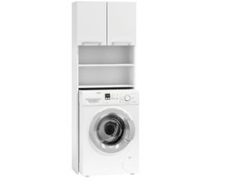 Kenz® - Wasmachinekast - Wit - 181 x 63,5 x 30 cm - Ombouwkast - Drogerkast - Nis 89 cm hoog - Wasruimte - Opbergkast - Ruimtebesparend - Functioneel Meubel - Bovenkast - Wasmachine Kast