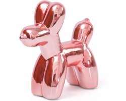 Keramiek Ballonhond - Decoratiefiguur - Modern Woonaccessoire - Roze