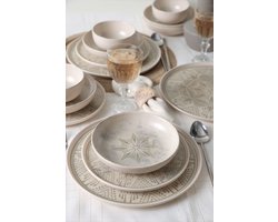 Keramika Serviesset - Groundlace - 24 delig - 6 persoons - Stoneware