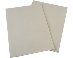 Keramisch vezelpakking papier 210x297mm, DIY afdichtmateriaal voor rookkanaal en kachel, brandwerende isolatie met hittebestendigheid tot 1160℃ (2 stuks)