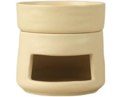 Keramische Aromabrander - 1 stuk - Geel - Deelbaar - Kaarsenhouder Decoratie - Aroma Diffuser