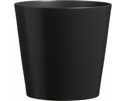 Keramische bloembak Dallas Esprit klei houtskool 24 x 24 x 24 cm - Soendgen Jardin buitenpot Tuin decoratie