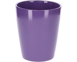 Keramische bloempot - Bloemen pot - Planten verzorgen - Goed watermanagement - 15 cm hoogte - Paars