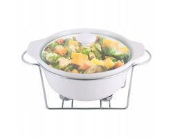 Keramische Braadschotel met Warmer 2.4L - Kamille