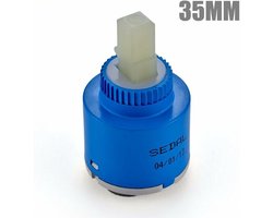 Keramische Cartridge 35 mm - Voor Keukenkranen, Wastafel en Douche - Hoogwaardige Materialen - Drielaags Filter - Optimale Afdichting (35 mm)