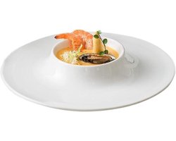 Keramische Dinerborden - Ronde Borden - Dagelijks Gebruik - Hoge Temperatuur Gebakken - 30 cm - Zuiver Wit