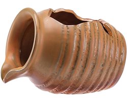 Keramische fontein pot met stromend water - Aardepot waterfunctie cascaderende kruiken - Feng shui tafeldecoratie - Waterval tuinglas waterpomp kan