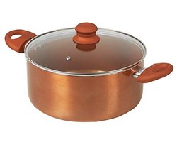 Keramische inductie ovenschotel met glazen deksel - multifunctionele braadpan