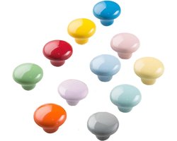 Keramische kabinetknoppen 20 stuks voor meubels in 10 kleuren