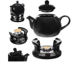 Keramische kan met verwarming Irais 1L zwart