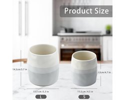 Keramische Keukengereihouder - crème ontwerp - keramiek