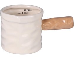 Keramische melkkan met handvat - stijlvol koffiezetapparaat - kan ook worden gebruikt voor het bewaren van sauzen en specerijen - geschikt voor thuiskeukens, feesten en bijeenkomsten - eenvoudig te reinigen keramisch ontwerp.