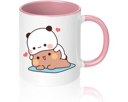 Keramische Mok 330ml voor Thee en Koffie, Mochi Cat Design, Leuk Cadeau voor Koffieliefhebbers, Grappige Mokken