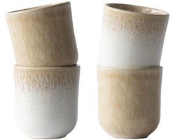 Keramische Mokken - 4 stuks - Beige