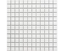 Keramische Mozaïek - Badkamer Tegel Keuken - Wandafwerking - Glanzend Wit - 298x298 mm - Wit