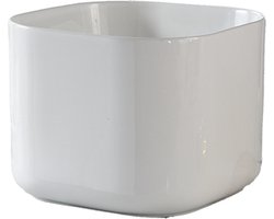 Keramische opbouw waskom Prisma 40x40cm wit