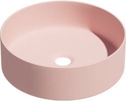 Keramische ronde opbouw waskom Cylindrico ø36cm roze
