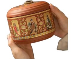 Keramische Theedoos - Verzegelde Opberger - Thee Vers Houden - Luchtdichte Sluiting - 500 ml - Wit