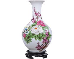 Keramische Vaas - Decoratieve Vaas - Huisdecoratie - Chinese Stijl - Wit