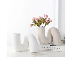 Keramische Vaas | Nordic Design | Interieur Woonaccessoires | Beige