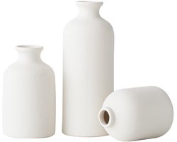 Keramische Vaas Set – Moderne Woondecoratie Vaas – Geschikt voor Boekenkast, Woonkamer, Slaapkamer, Eettafel Decoratie, Cadeau en Kleine Bloemstukken – 3 stuks