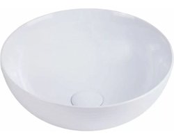 Keramische waskom rond wit 38,5x38,5x14 cm opbouw Cleo