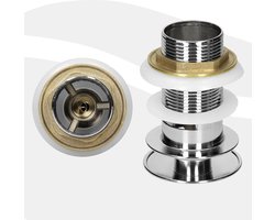 Keramische wastafel incl. zilver verzilverde afvoer met overloop 46x33x13 cm zwart LuxeBath