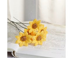 Keramische zonnebloem,geschikt als woon/tuindecoratie en voor gedenkplaats