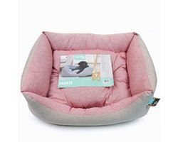 Kerbl Marie knuffeelbed - 61 x 48 x 18 cm - Hondenbed - Kattenkussen - Comfortabel Pluche en Zacht - Orthopedisch Kussen