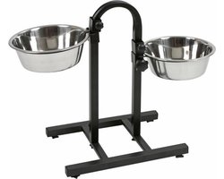 Kerbl Voerbakken met standaard - verstelbaar - 2 x 2800ml