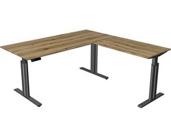 Kerkmann - Hoekbureau Move-3 elegant eiken 180x180cm elektrisch verstelbaar