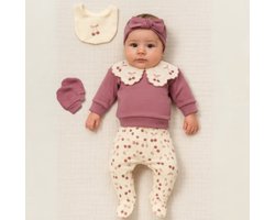 Kersen - Baby newborn 5-delige kleding set meisjes - Newborn kleding set - Newborn set - Babykleding - Babyshower cadeau - Kraamcadeau