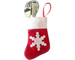 Kerst bestekhouder - Servies kousen - Tafel decoreren - Feestelijke charme - 145 cm - Meerkleurig