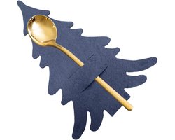 Kerst bestekhouder - Servies zakjes - Feestelijke tafel - Herbruikbaar vilt - 22 cm lengte