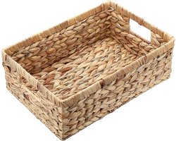 Kerst Cadeaumand Geweven Waterhyacint Opbergmand Natuurlijk Handvat - Opslag Kleding Beddengoed Fruit Bier Speelgoed Papieren Levende Goederen L