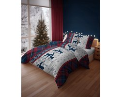 Kerst Dekbedovertrek 140x200 Flanel Katoen Duurzaam