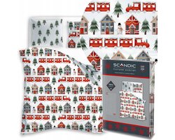 Kerst Dekbedovertrek 220x200cm Katoen 2 Kussenslopen 70x80cm