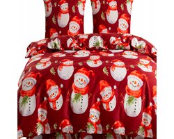 Kerst Dekbedovertrek 3D Katoen Satijn 150x200cm Cadeau