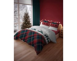 Kerst Dekbedovertrek Flanel 220x200cm - Zacht & Warm
