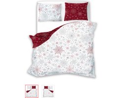 Kerst Dekbedovertrek Winter Christmas XMas 220x200 cm Katoen Tweepersoonsdekbedovertrek