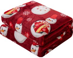 Kerst deken - Plaid - 200 cm x 220 cm - kerstdeken - Winter Plaid - Kerst - Kerstplaid - Winterafbeeldingen - Kerstmis - Microvezel deken - Super zacht - ideaal cadeau - Kerstdesign - nieuw jaar - grote maat - Sinterklaas - feestelijke sfeer KFB-27