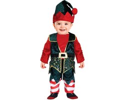 Kerst Elfje Baby Jongen Fluweel - 18-24 Maanden