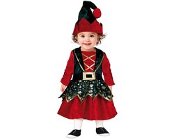 Kerst Elfje Baby Meisje Fluweel - 18-24 Maanden