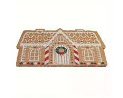Kerst - Kerstversiering - Kerst deurmat - Kerst vloermatten - Kerstcadeau - Kerstdecoratie voor binnen - Kerst welkomstmat - Gingerbread house - Kerstmis decoratie - Geschikt voor Kerstfeest - Tuin - Huis