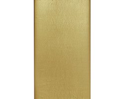Kerst kleur tafelkleed/tafellaken goud 138 x 220 cm van papier - wegwerp