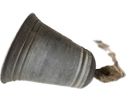 Kerst klok - Grey - Zilver Grijs - Kerstklok - Kerst - Kerstmis - Christmas bell - Woon - Woonaccessoire - Woonaccessoires - Interieur - Decoratief - Deco - Metaal - Zink - Zilver - Winter - Sfeer - Sfeervol - Krans bel - Kerstkrans bel - mooi