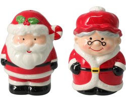 Kerst peper en zout stel aardewerk