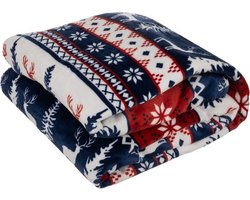 Kerst plaid - deken & 2 kussenslopen - deken - kerstdeken - decoratie - wonen - 200 x 160 - cadeau