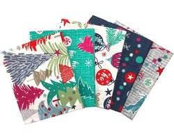 Kerst Stofpakket Fat Quarters Katoen voor Quilten en Knutselen